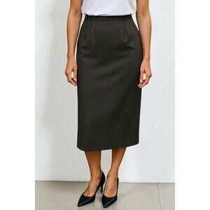 2/$15 Cynthia Howie Maggy Boutique High Waist Pencil Skirt Gray Midi Size 6